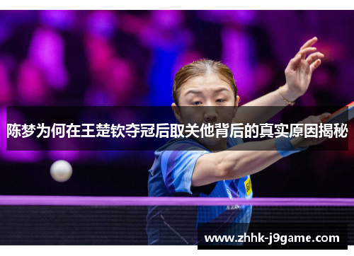 陈梦为何在王楚钦夺冠后取关他背后的真实原因揭秘